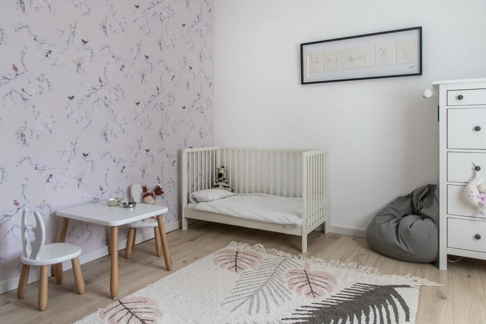 Soft white fairytale children's space