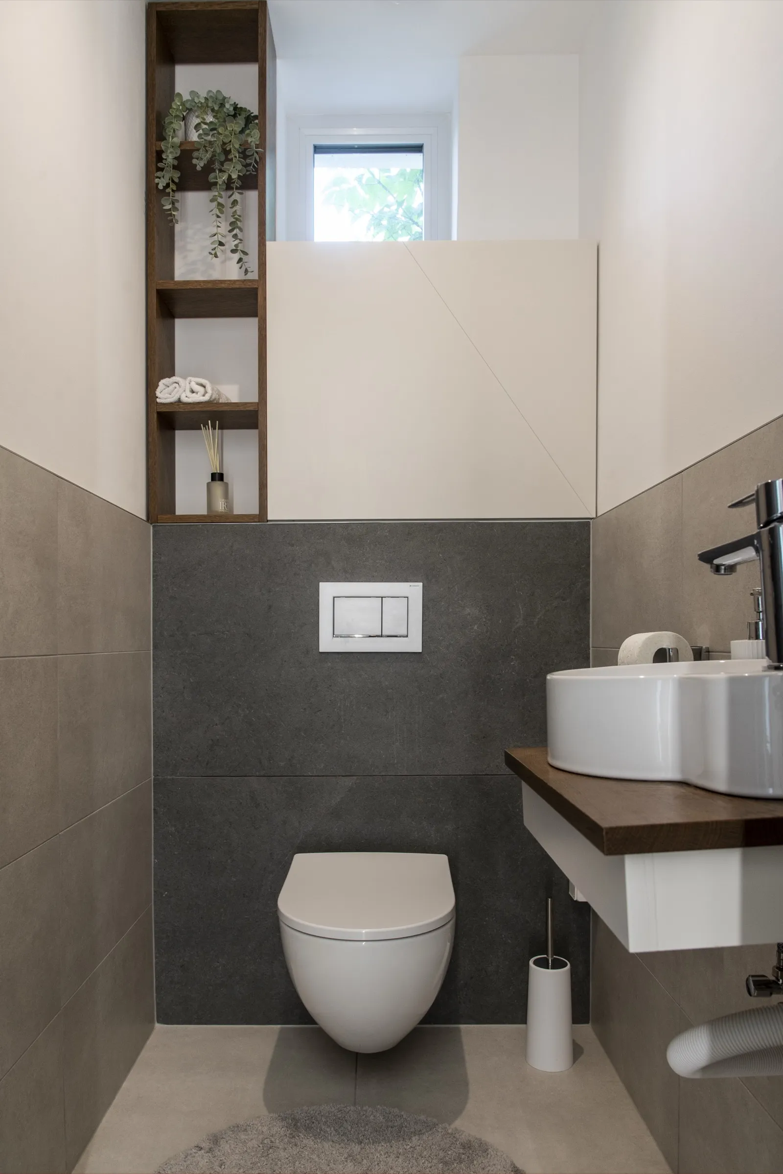 Hill view through the windows