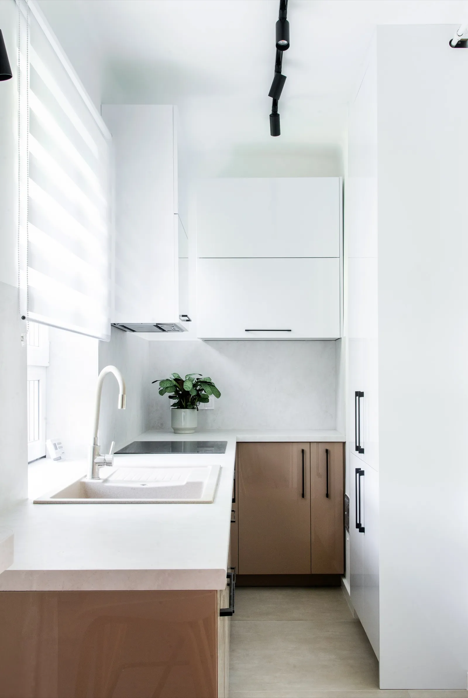 Bathroom with optimised layout