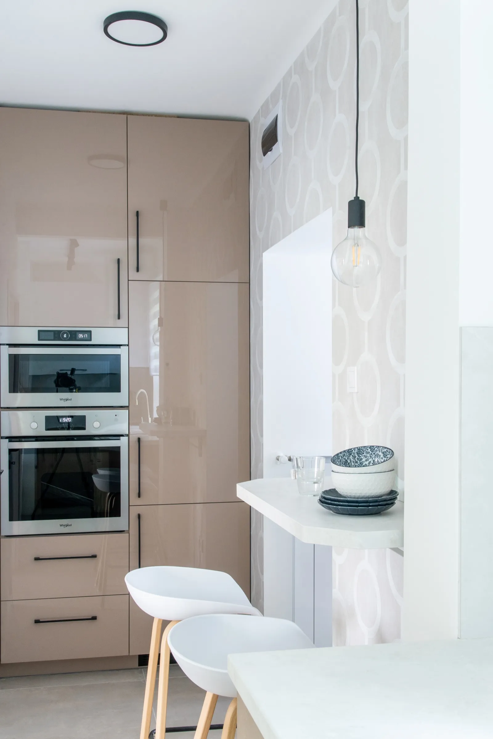 Warm neutral tones throughout