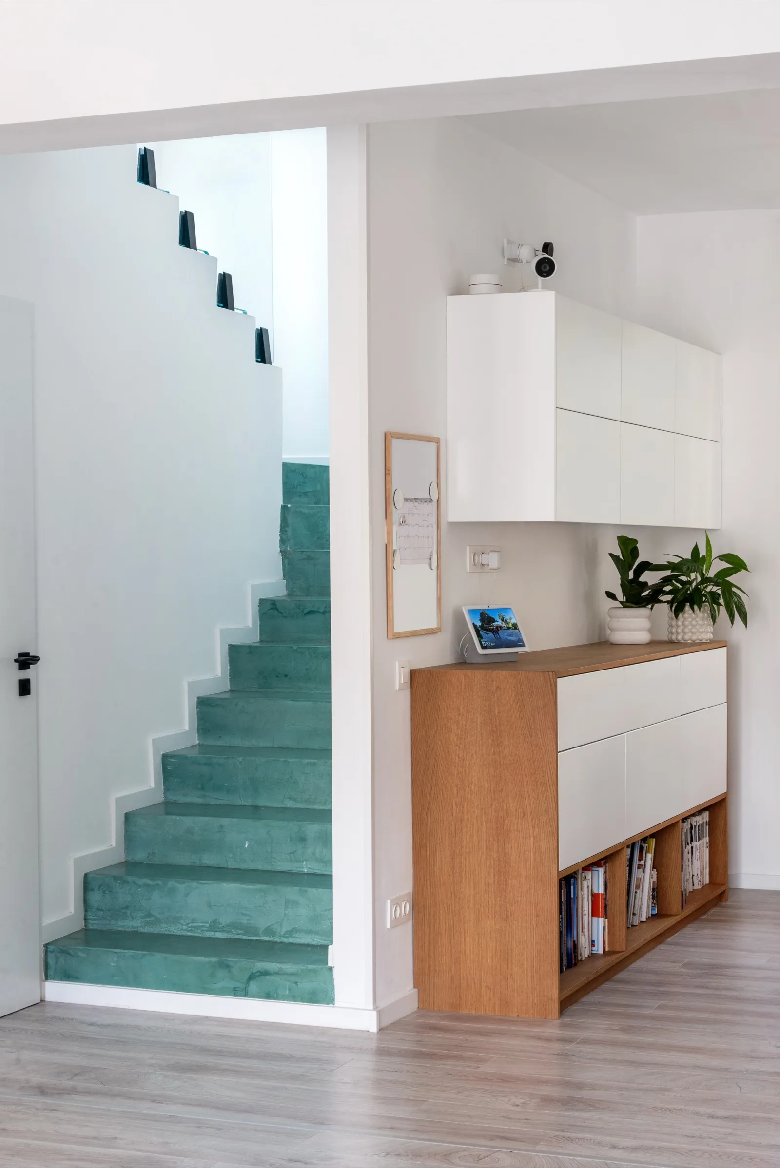 Open-plan living and dining area