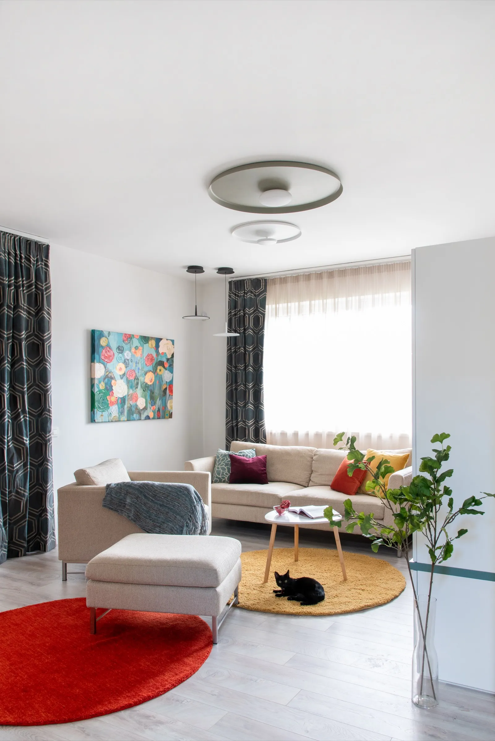 Master bedroom in warm turquoise