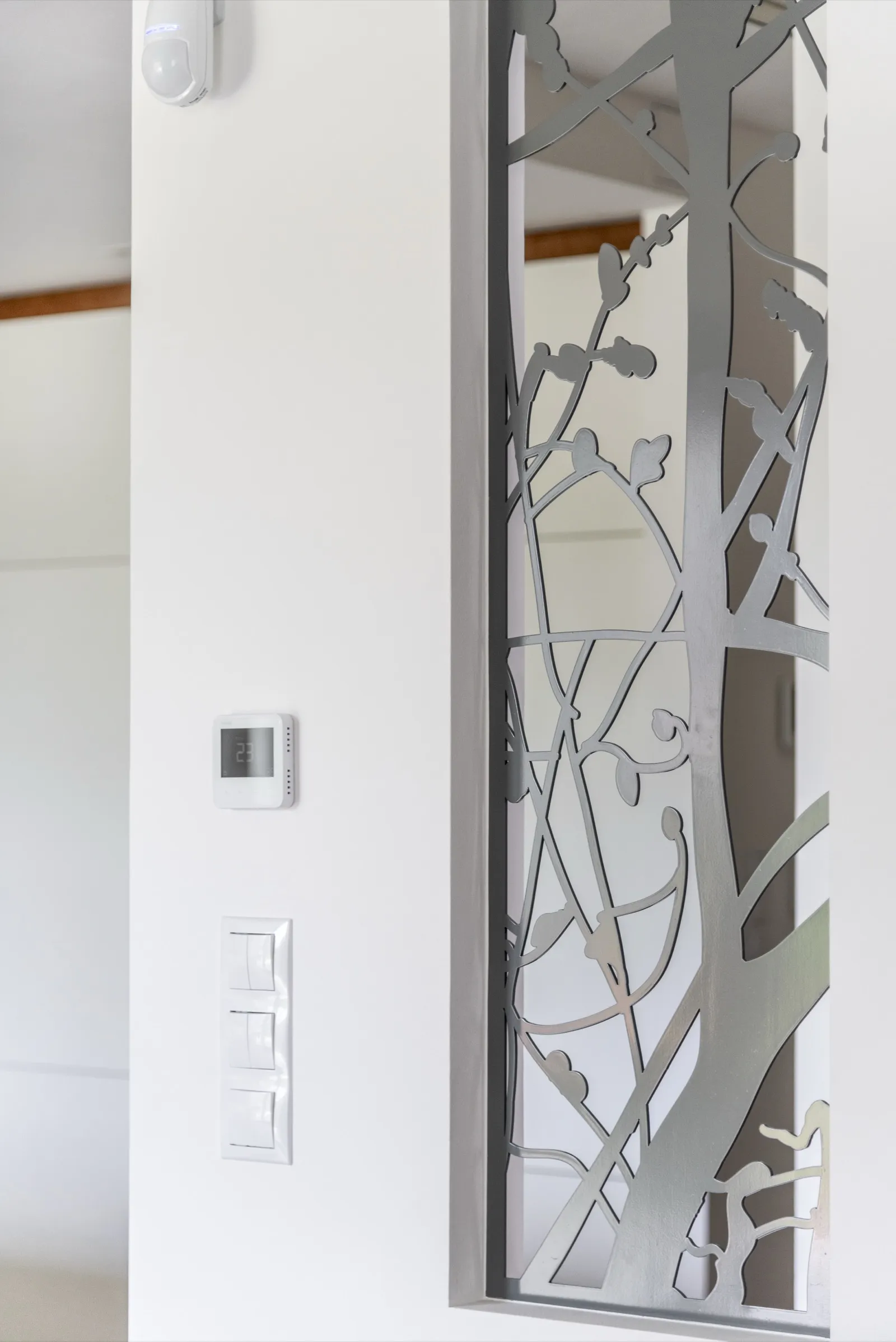 Turquoise velvet headboard detail