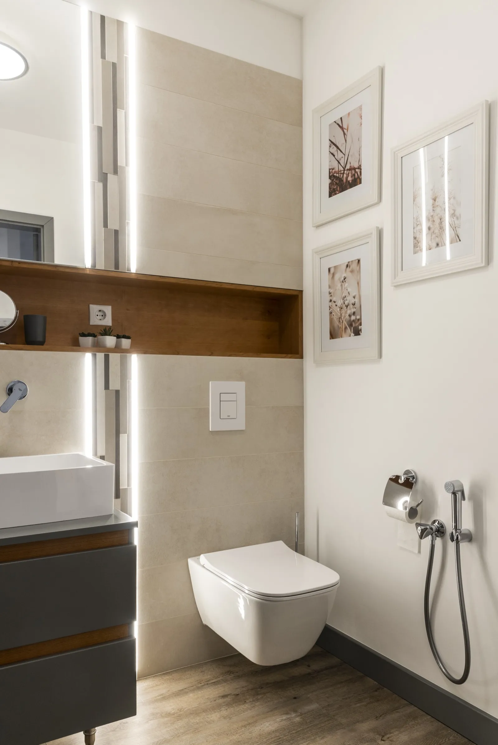 Dragonfly wallpaper and mauve carpet