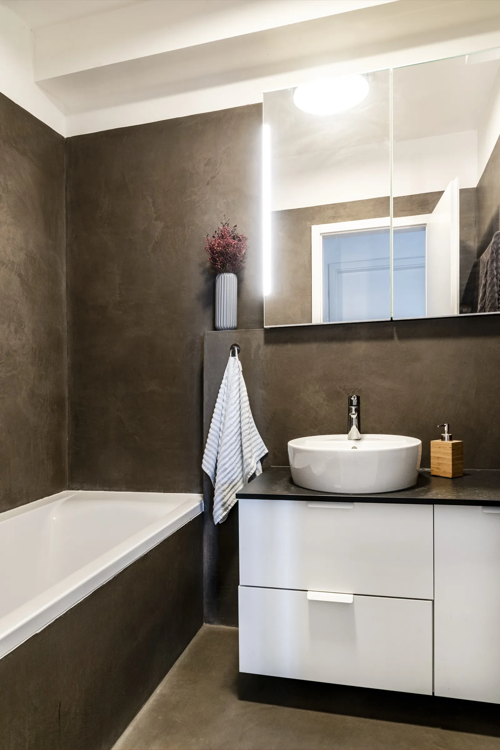 Evening cityscape from the terrace