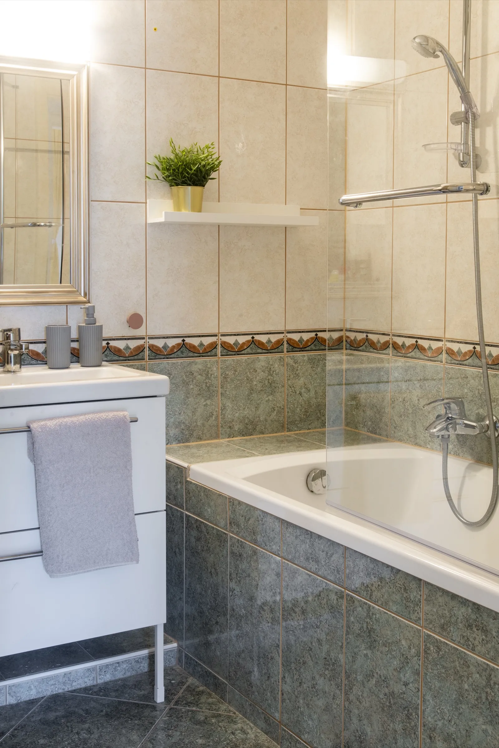 Sunset over the Balaton from terrace