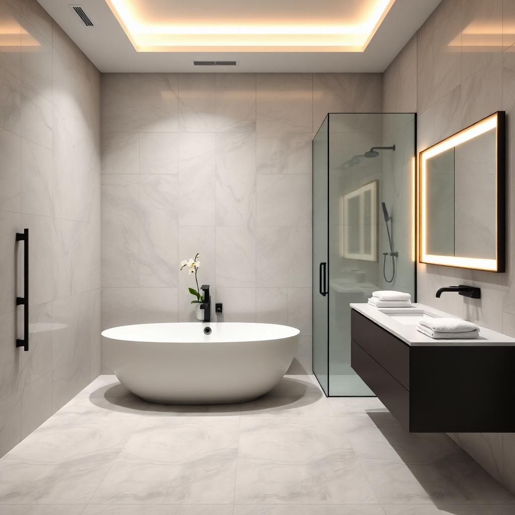Modern bathroom with clean design